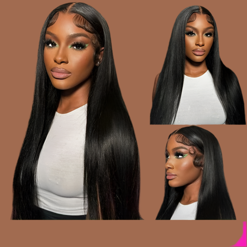 100% Malaysia Human Hair 13x6 Bone Straight Lace Front Human Hair Wigs 16Inch to 36Inch Lace Frontal Wig for Women Pre Plucked