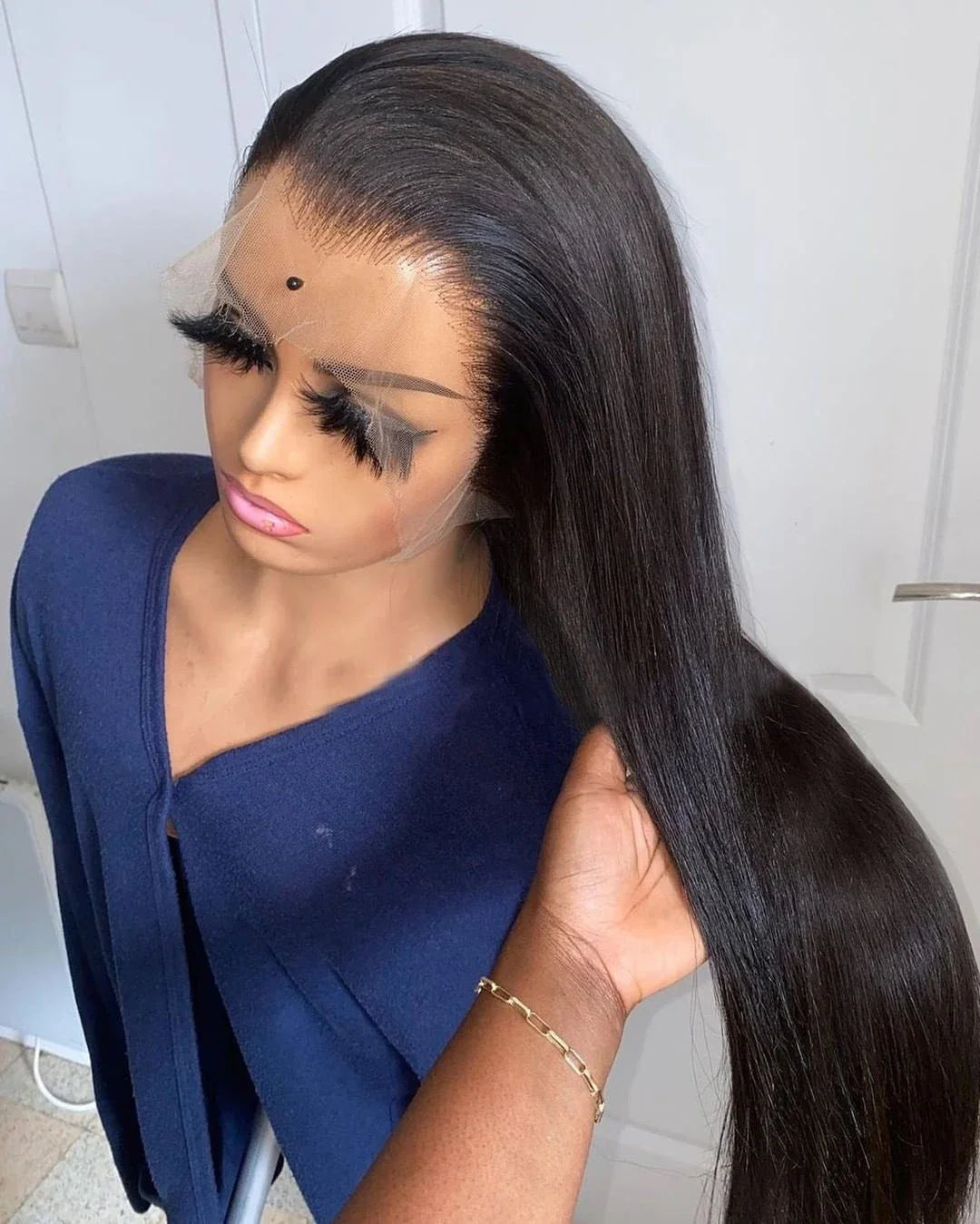 10A Wholesale Silk Straight 13x4 13x6 HD Transparent Lace Front Lace 100% Nature Indian Hair Remy Human Hair Wigs for Women