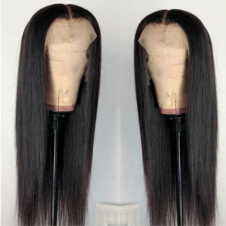 10A Wholesale Silk Straight 13x4 13x6 HD Transparent Lace Front Lace 100% Nature Indian Hair Remy Human Hair Wigs for Women