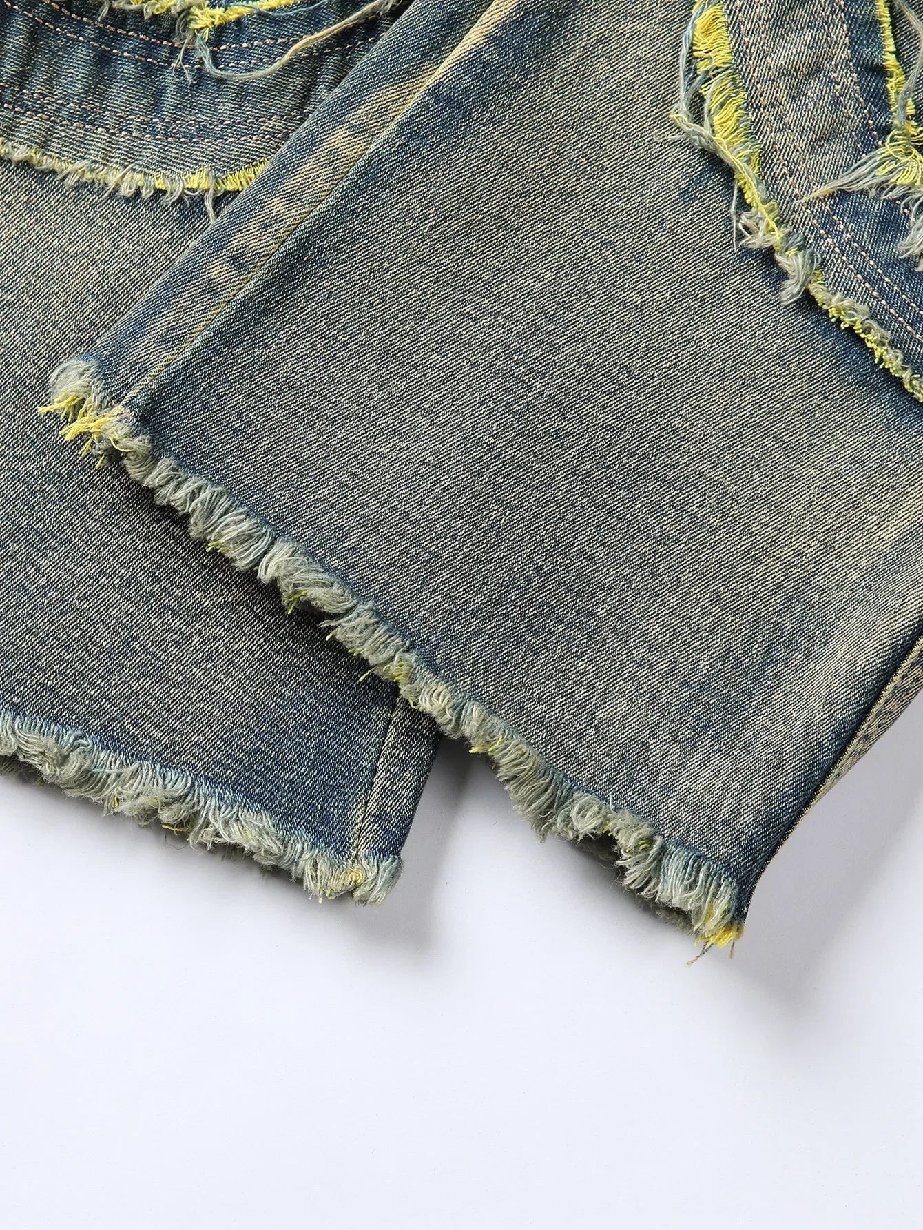 2025 New Men Ripped Stacked Jeans Distressed Slim Fit Skinny Straight Leg Jeans Fashion Hip Hop Denim Pants Casual Streetwear