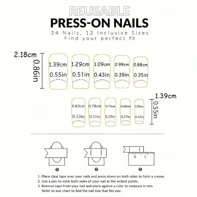 24pcs Short Square Press On Nails With Flower Design French Tip Fake Nails Spring Summer Full Cover False Nails For Women Girls