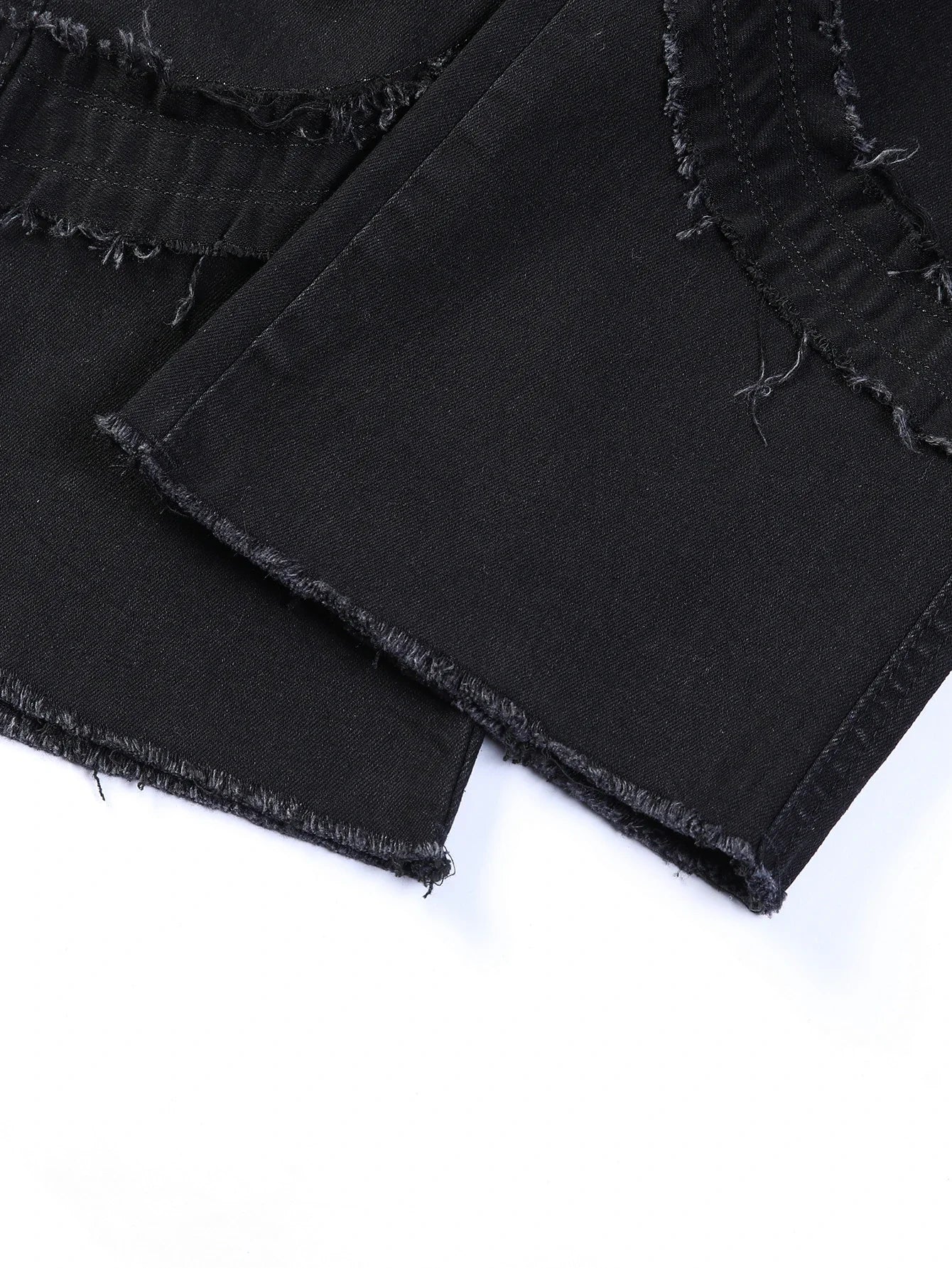 2025 New Men Ripped Stacked Jeans Distressed Slim Fit Skinny Straight Leg Jeans Fashion Hip Hop Denim Pants Casual Streetwear