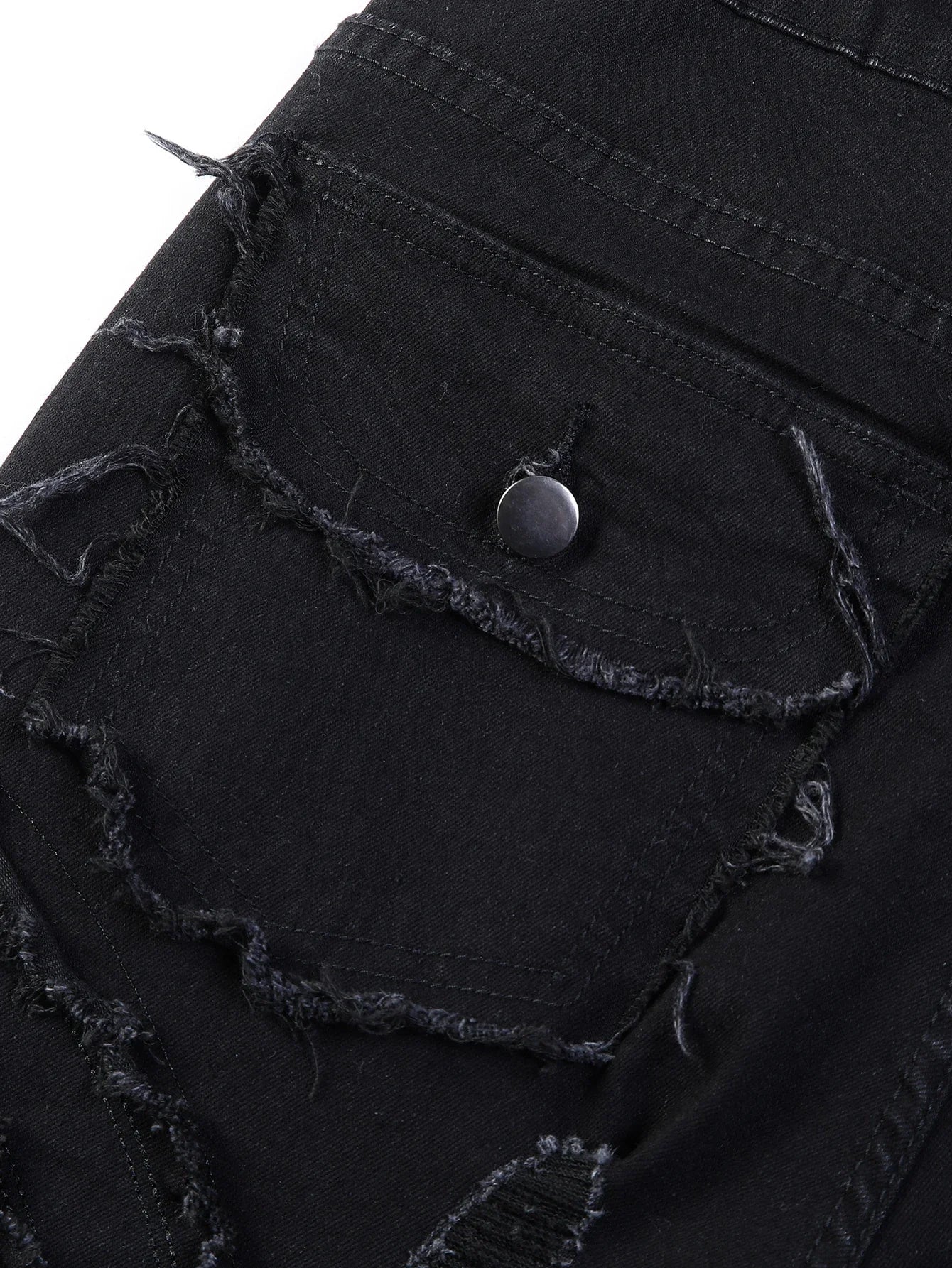 2025 New Men Ripped Stacked Jeans Distressed Slim Fit Skinny Straight Leg Jeans Fashion Hip Hop Denim Pants Casual Streetwear