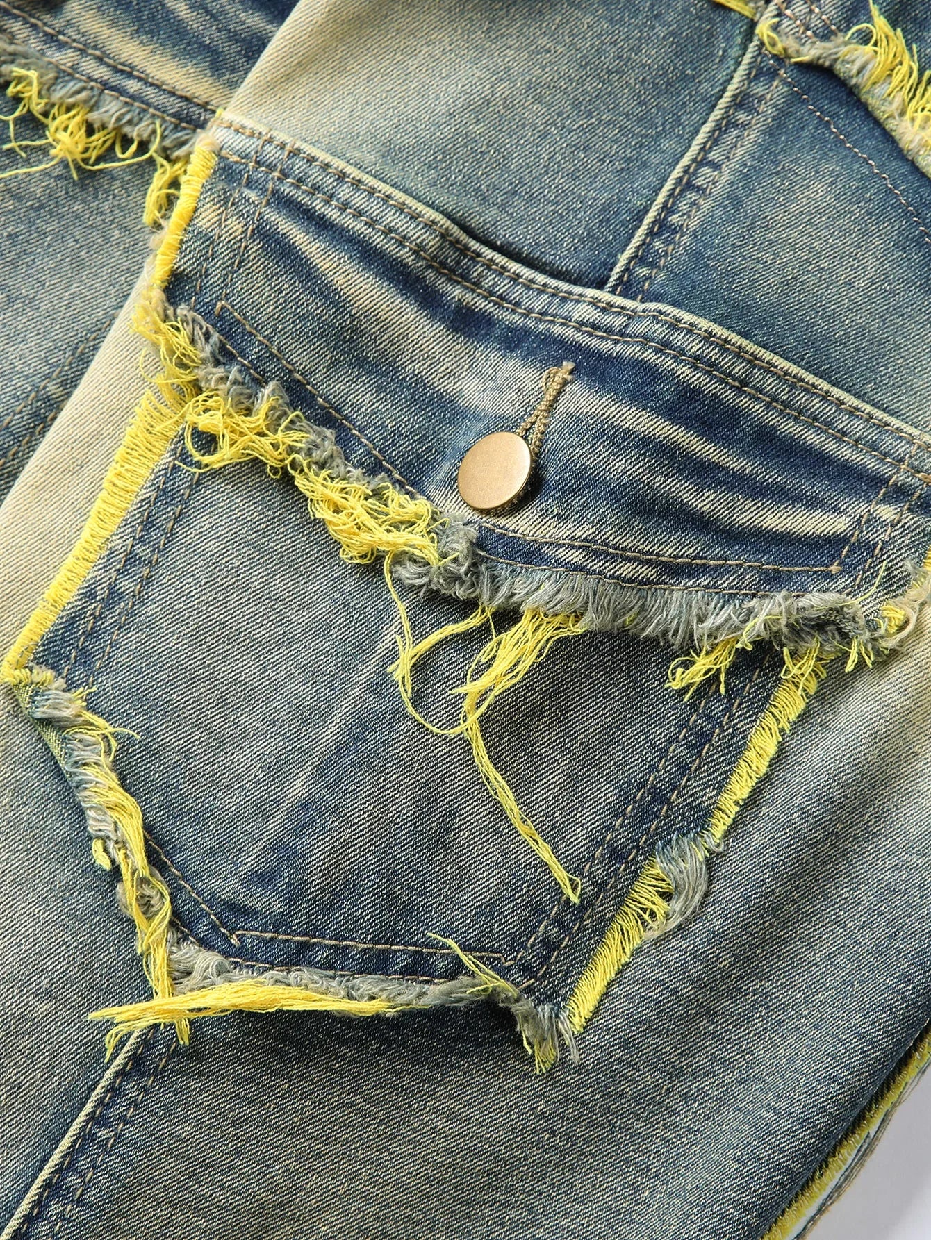 2025 New Men Ripped Stacked Jeans Distressed Slim Fit Skinny Straight Leg Jeans Fashion Hip Hop Denim Pants Casual Streetwear