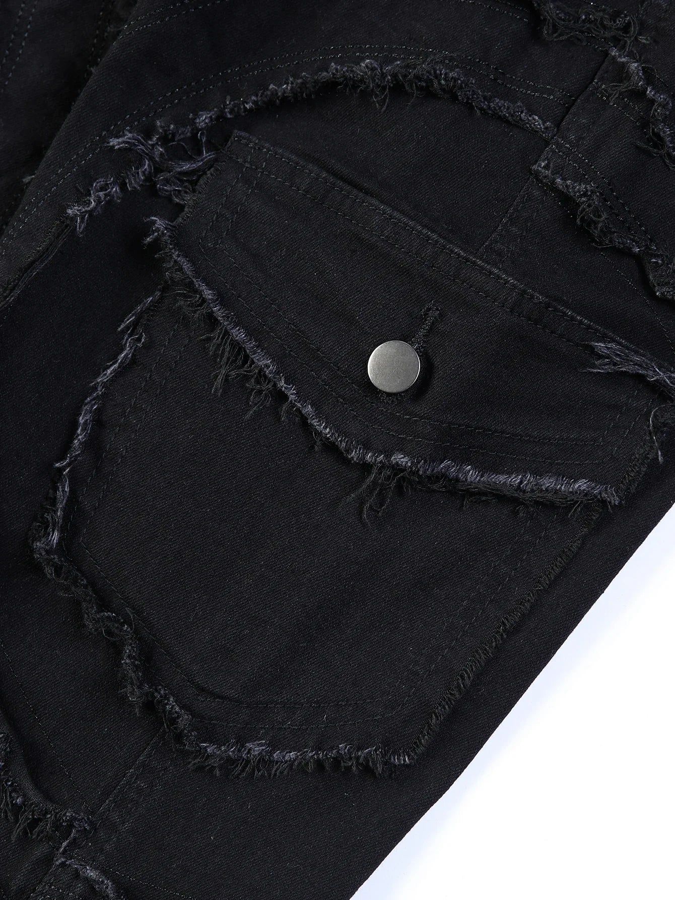 2025 New Men Ripped Stacked Jeans Distressed Slim Fit Skinny Straight Leg Jeans Fashion Hip Hop Denim Pants Casual Streetwear